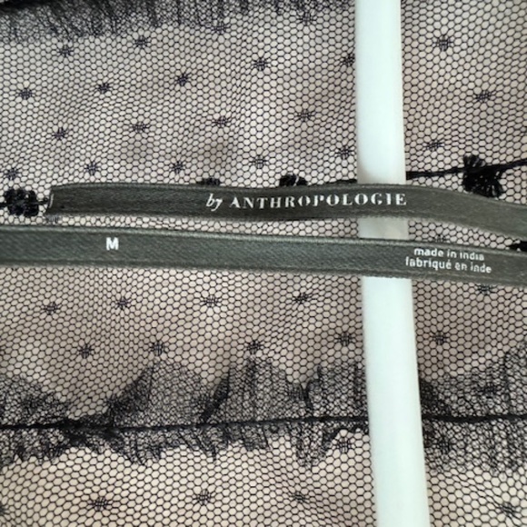 Black Lacey maxi Anthropologie dress, size M - Picture 3 of 4